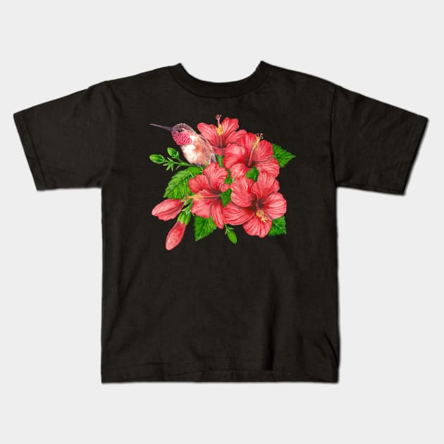 Tropical bouquet Kids T-Shirt by katerinamk